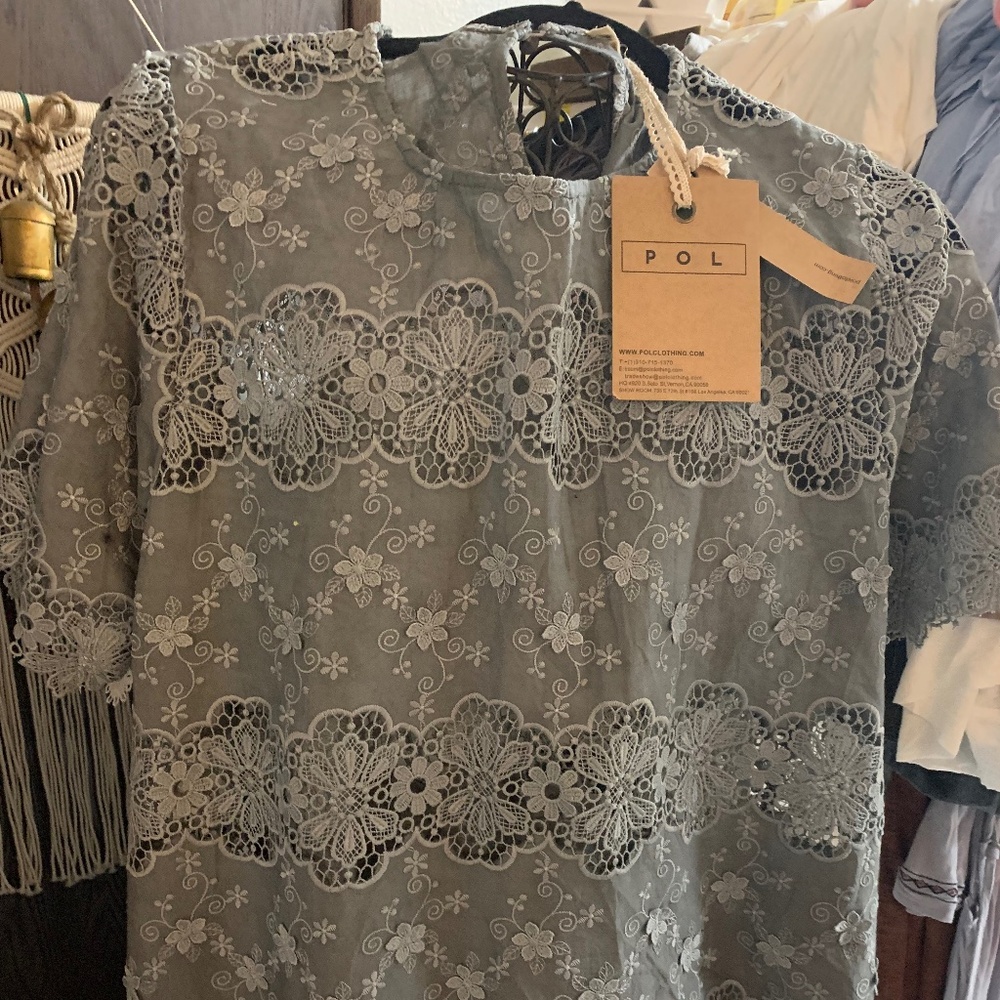 POL Crotched Cut Out Blouse